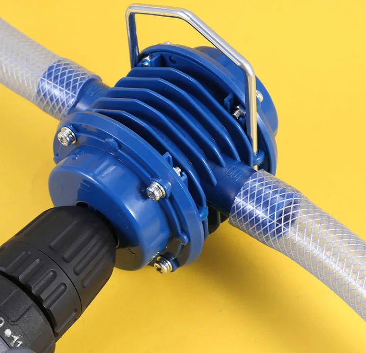 Bomba de Água Elétrica Broca Manual Mini Bomba Centrífuga Auto-aspirante Portátil Bomba de Água Líquida e Óleo Diesel