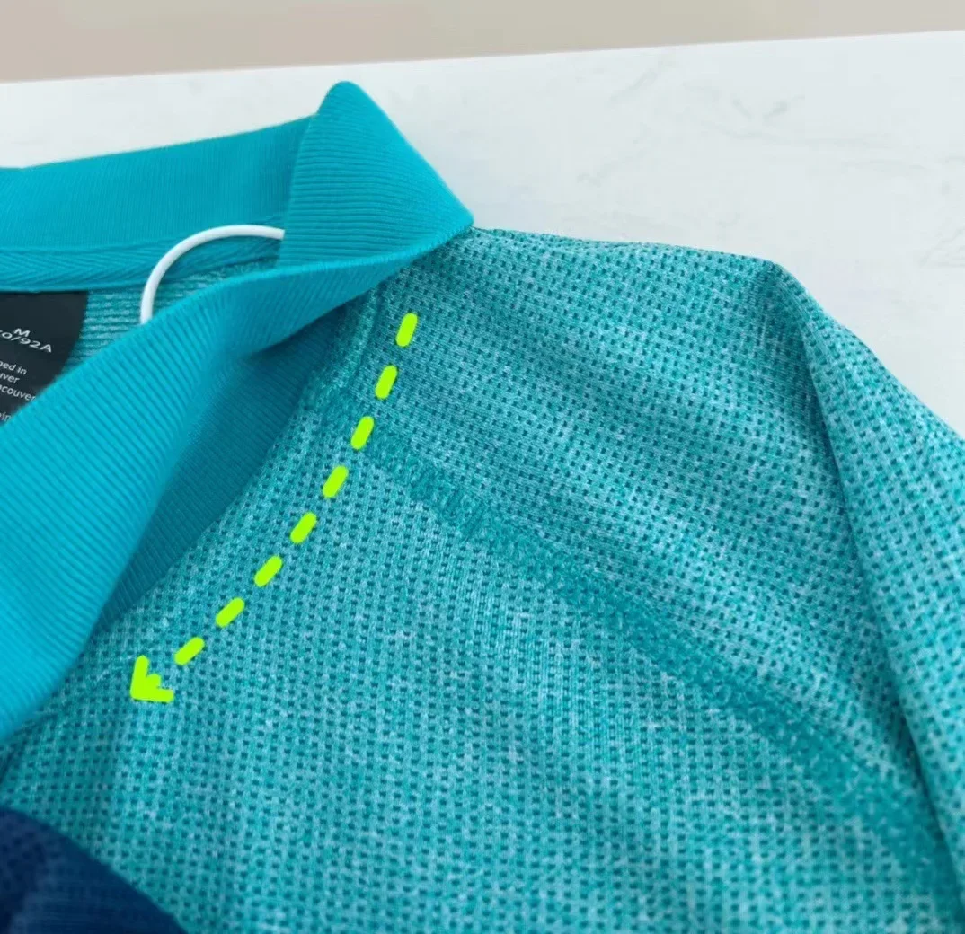 Lemon Metal Vent Tech Men's Casual Shirt New Summer Sports Fitness High Elastic Ventilate Quick Drying Short-sleeved POLO Shirt