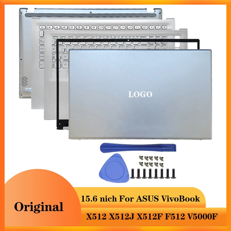 NEW for ASUS Vivobook X512 X512F F512 V5000F Laptop LCD Back Cover Front Bezel Palmrest Bottom Case 15.6