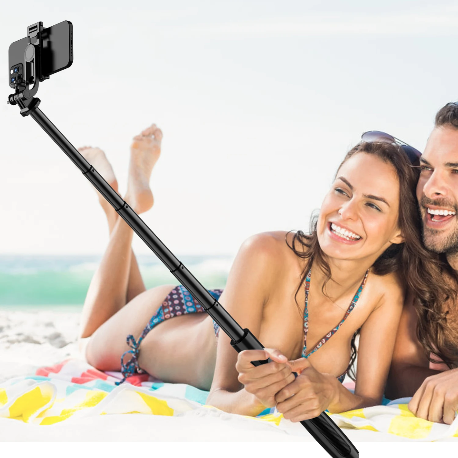 Selfieshow Q06 Selfie Stick Monopod Tripod with Wireless Bluetooth Remote Portable Tripe Stabilizer for Huawei IPhone Cell Phone
