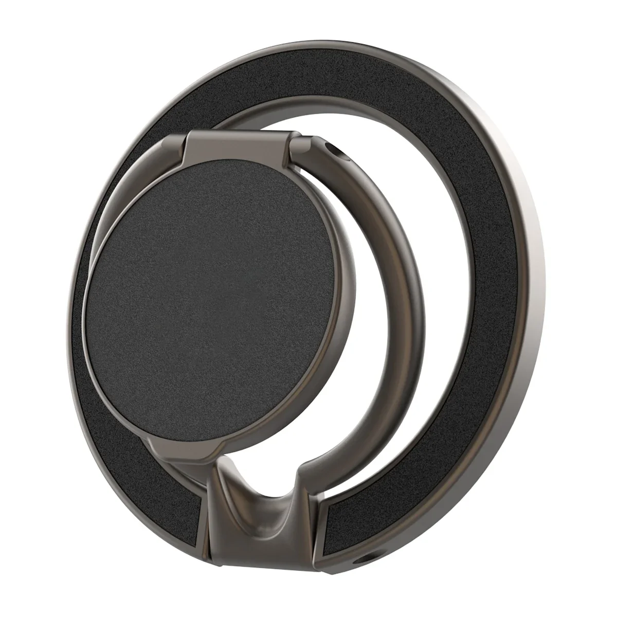 Suporte Magnético para Celular com Anel Compatível com MagSafe, Suporte de Mesa Dobrável com Anel Duplo de Metal para iPhone 17/16/15/14/13