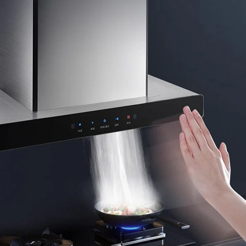 T-shape 700mm range hood smart smoke extractor hood cooker chimney exhaust range for kitchen