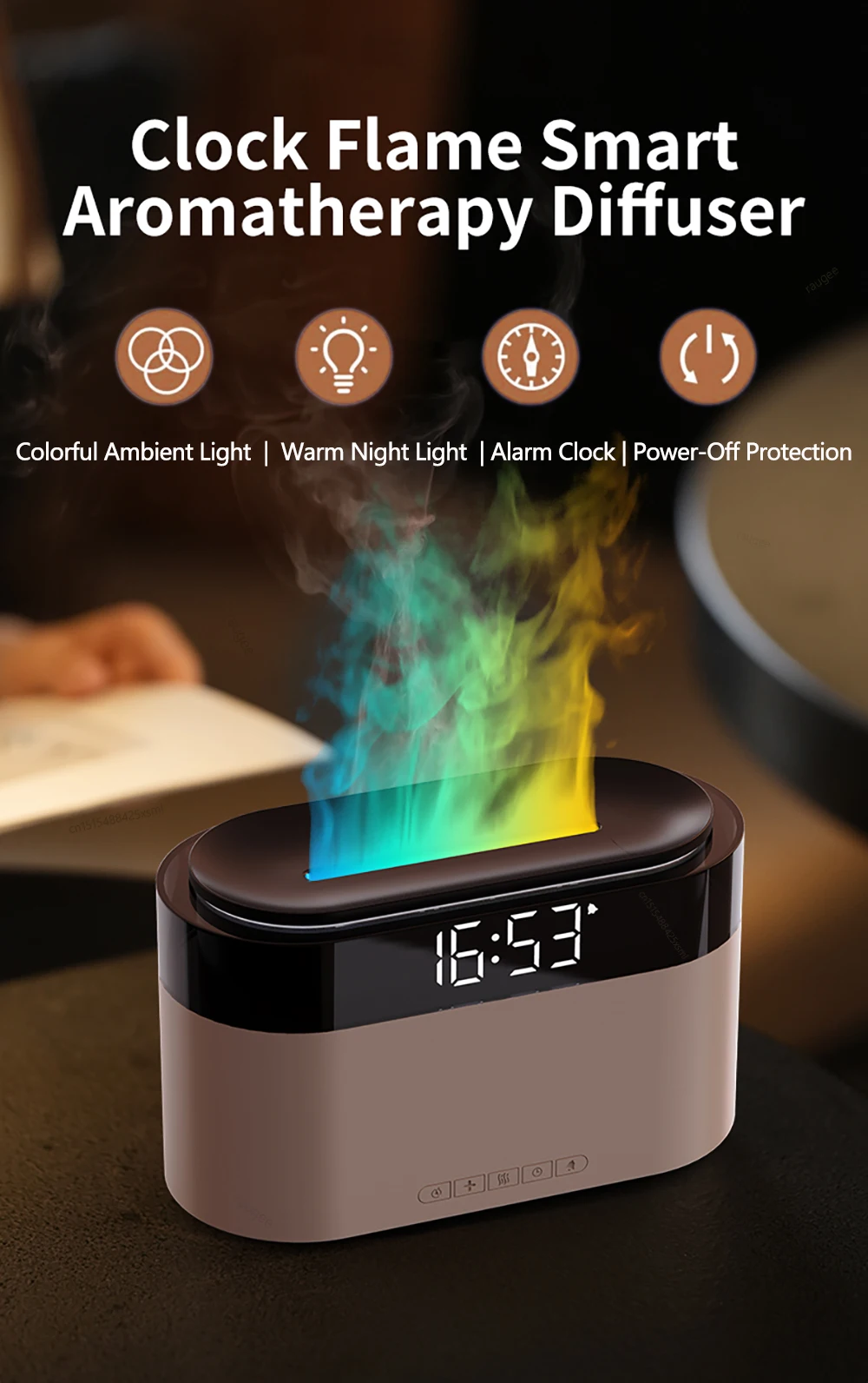 Description Picture 2 of itemAir Humidifier Essential Oils Diffuser for Home Room Fragrance Diffuser with Remote Control Timer and Clock Aroma Air Humidifier