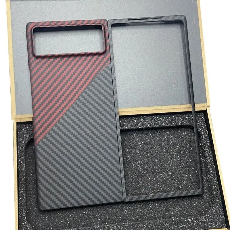 Sleek Matte Carbon Fiber Pattern Shockproof Phone Cover