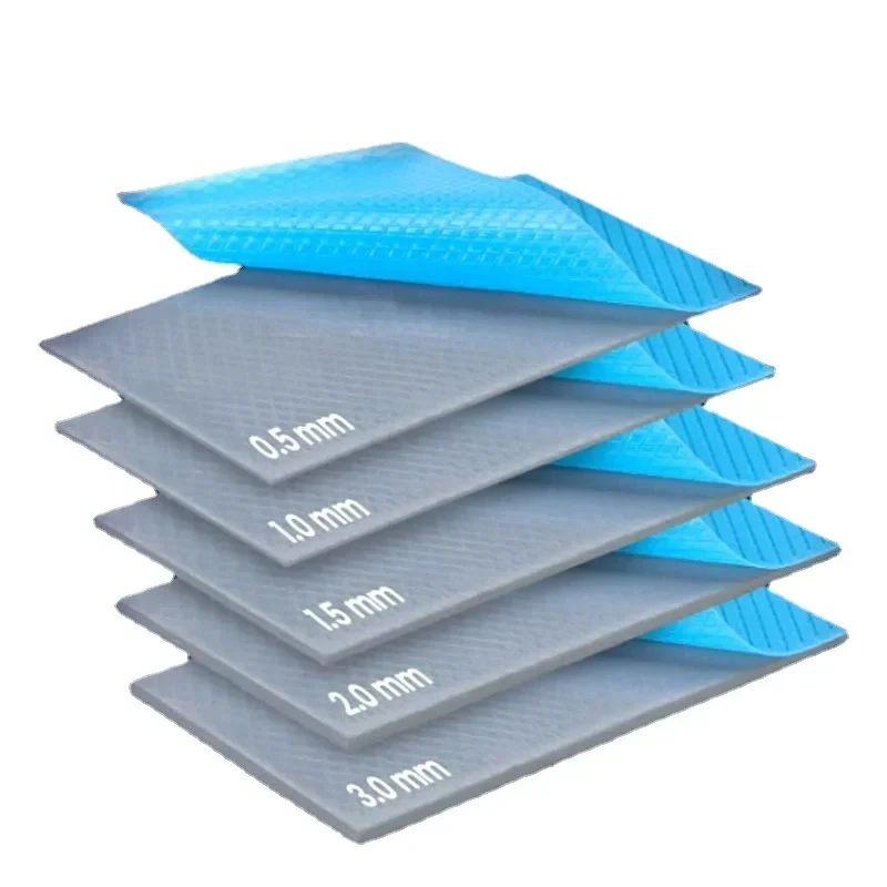 22W/mk 100x100mm Soft Thermal Pad Sheets 0.5mm 1.0mm 1.5mm 2.0mm 2.5mm Thick Silicone Thermal Conductive Gap Pads GPU CPU Laptop