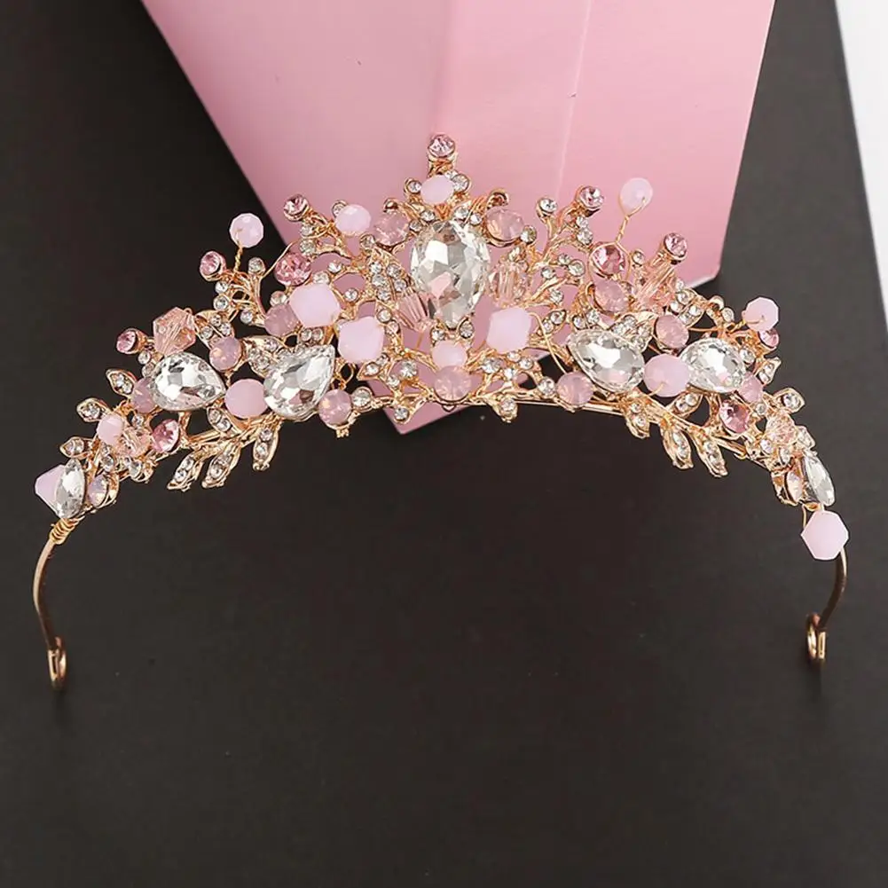 Children's Crown Hair Accessories Princess Costume Crown Headband Crystal Princess Birthday Party Wedding Hair Accessories