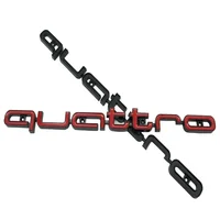 Emblème Quattro 3D ABS pour calandre de voiture, 1 pièce, pour Audi A3 A4 A5 A6 A6L A7 A8 Q3 Q5 Q7 S3 S4 S5 RS3 RS4 RS6, accessoires 5