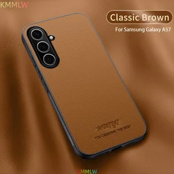 Luxury Shockproof Magnetic Leather Phone Case - Galaxy A30s (Classic Brown)