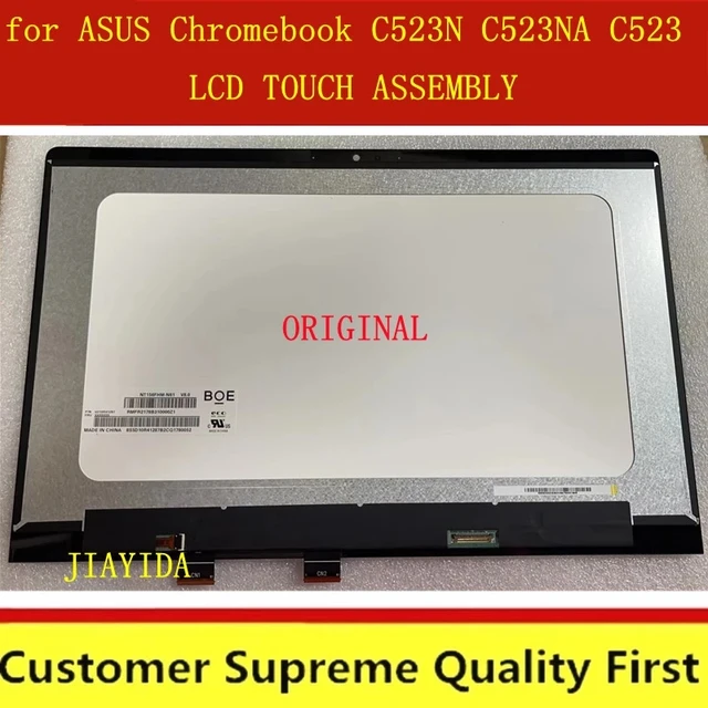 Pour ASUS C523NA-IH24T 15.6in POUR ASUS Dnomebook C523 C523N Verre Tactile  Digitizer panneau écran