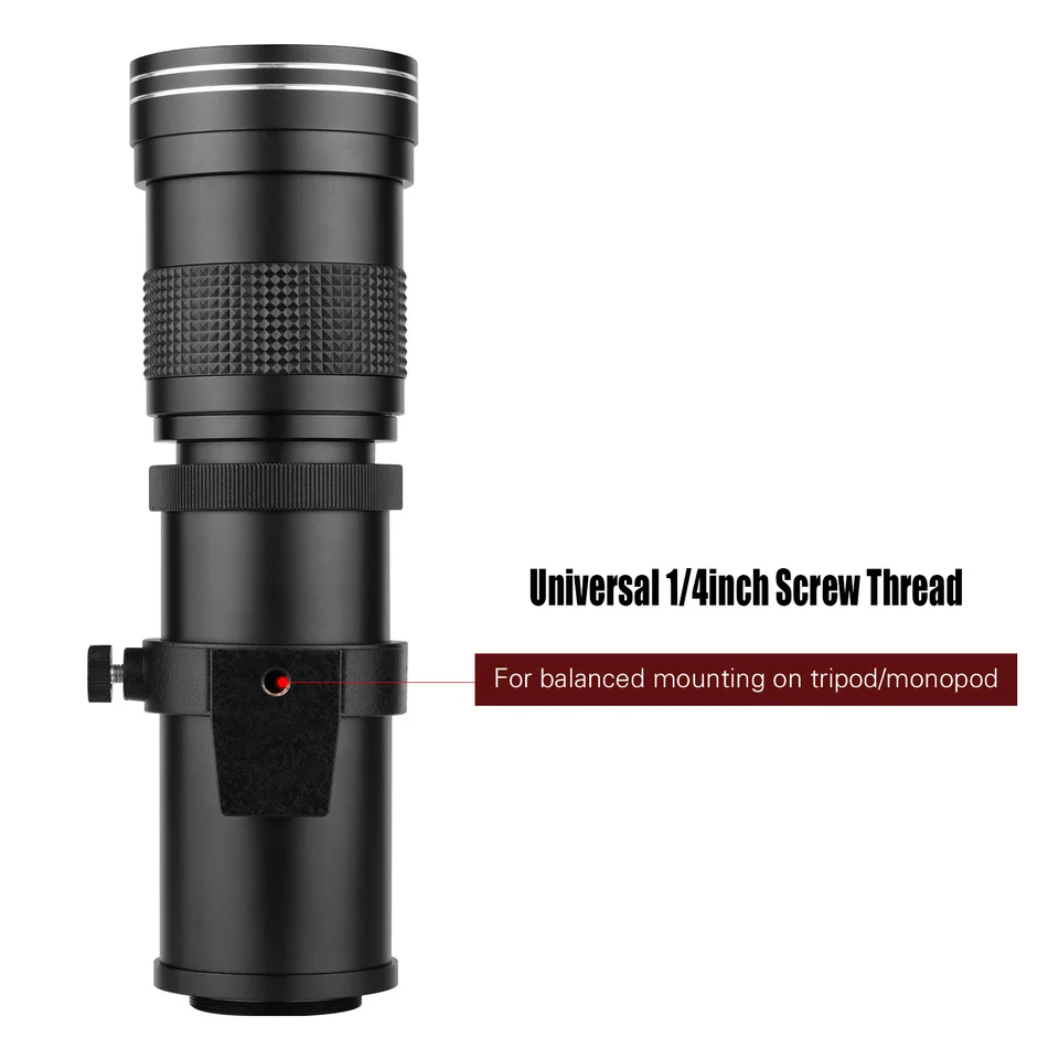 Mf超望遠ズームレンズ、f/8.3-16、420-800mm、tマウント、1/4