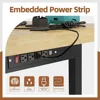 60'' Adjustable Workbench, Metal Work Bench Table with Wheels and Power Outlet, Rolling Workbench with Drawers, Large Load Capac 5