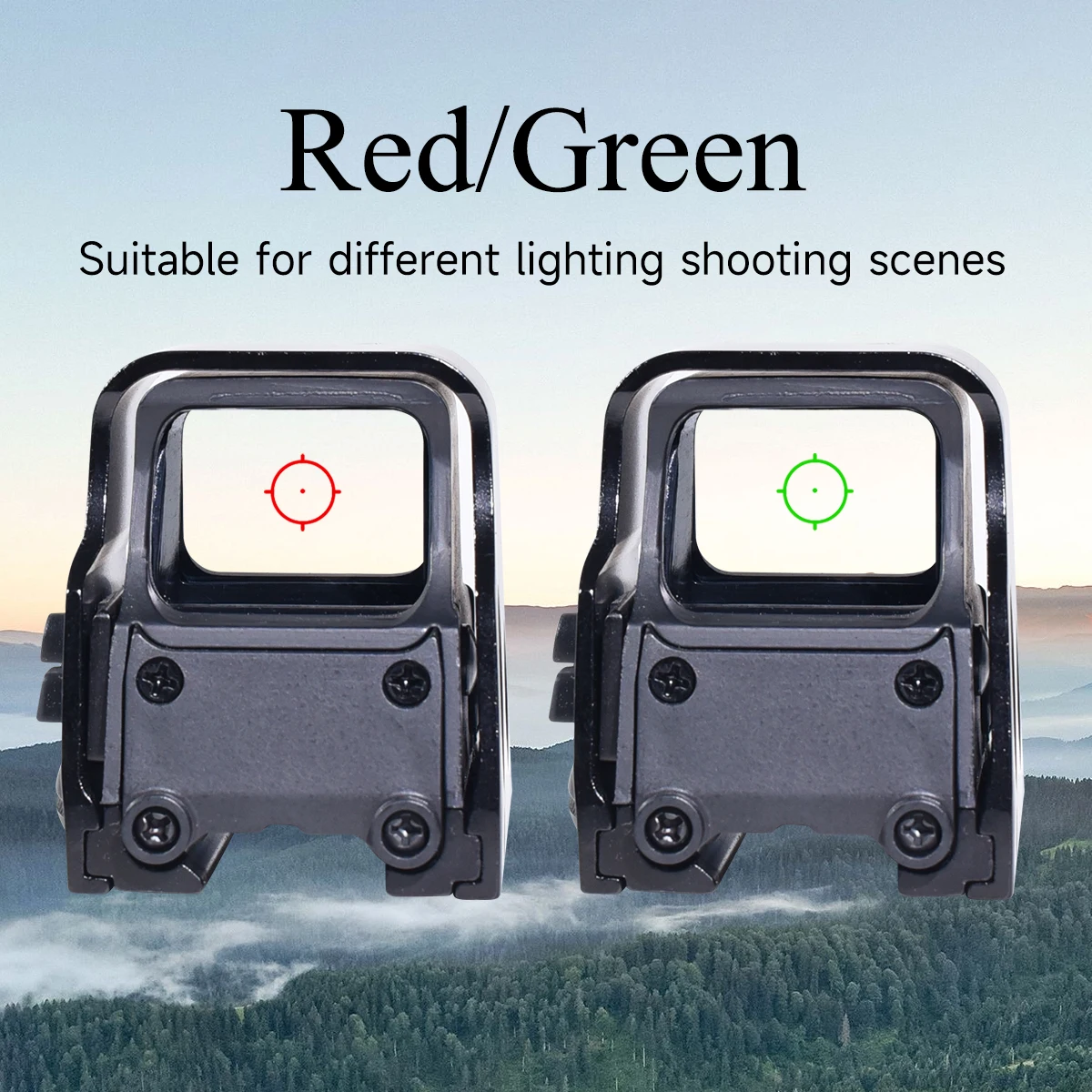 Red Dot Sight E*t*ch G33/G43/G45 3X 5X Magnifier Combo Reflex Green Holographic Airsoft Hunting