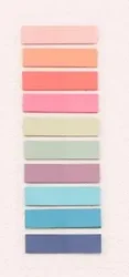 Morandi Transparent Fluorescent Sticky Note Index Tabs - 200 Sheets (D)