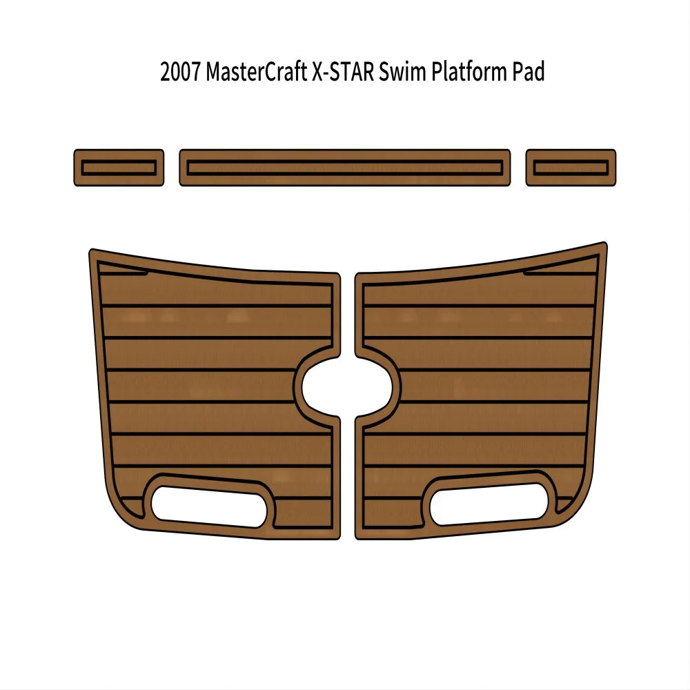 

2007 MasterCraft X-STAR Swim Platform Pad Boat EVA Faux Foam Teak Deck Floor Mat Backing Self Adhesive SeaDek Gatorstep Style