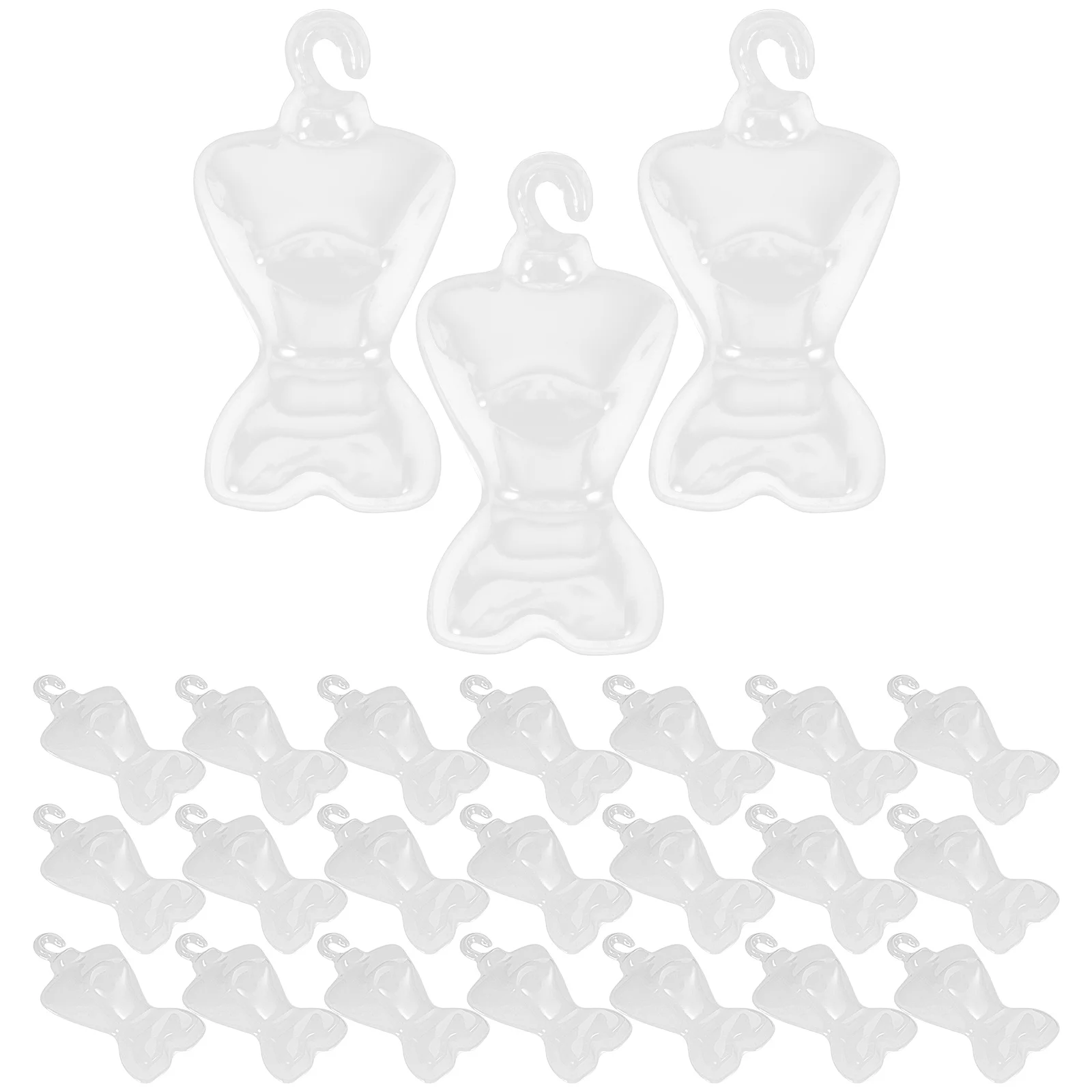 

100pcs Lovely Mannequin Hanger Wear-resistant Clothing Holders Small Garment Hanger