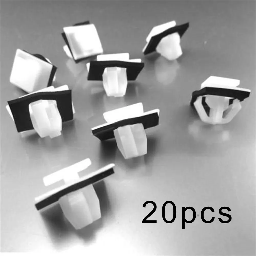 

20pcs Nylon Moulding Clips Rocker Panel Retainer With Sealer For Hyundai Auto Fastener Clips 87756-2E000 Internal Spare Parts