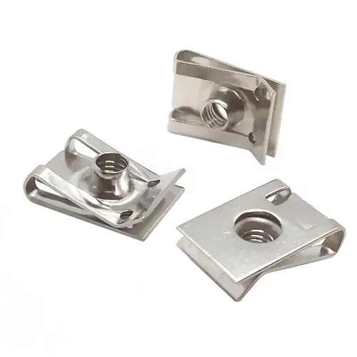 10pcs Stainless Steel U Type Clips Plate Leaf Spring Nut M6 M5 M4 M8 8mm 5mm 6mm 4mm Reed Nuts for Car Motorcycle Scooter ATV - Image 3