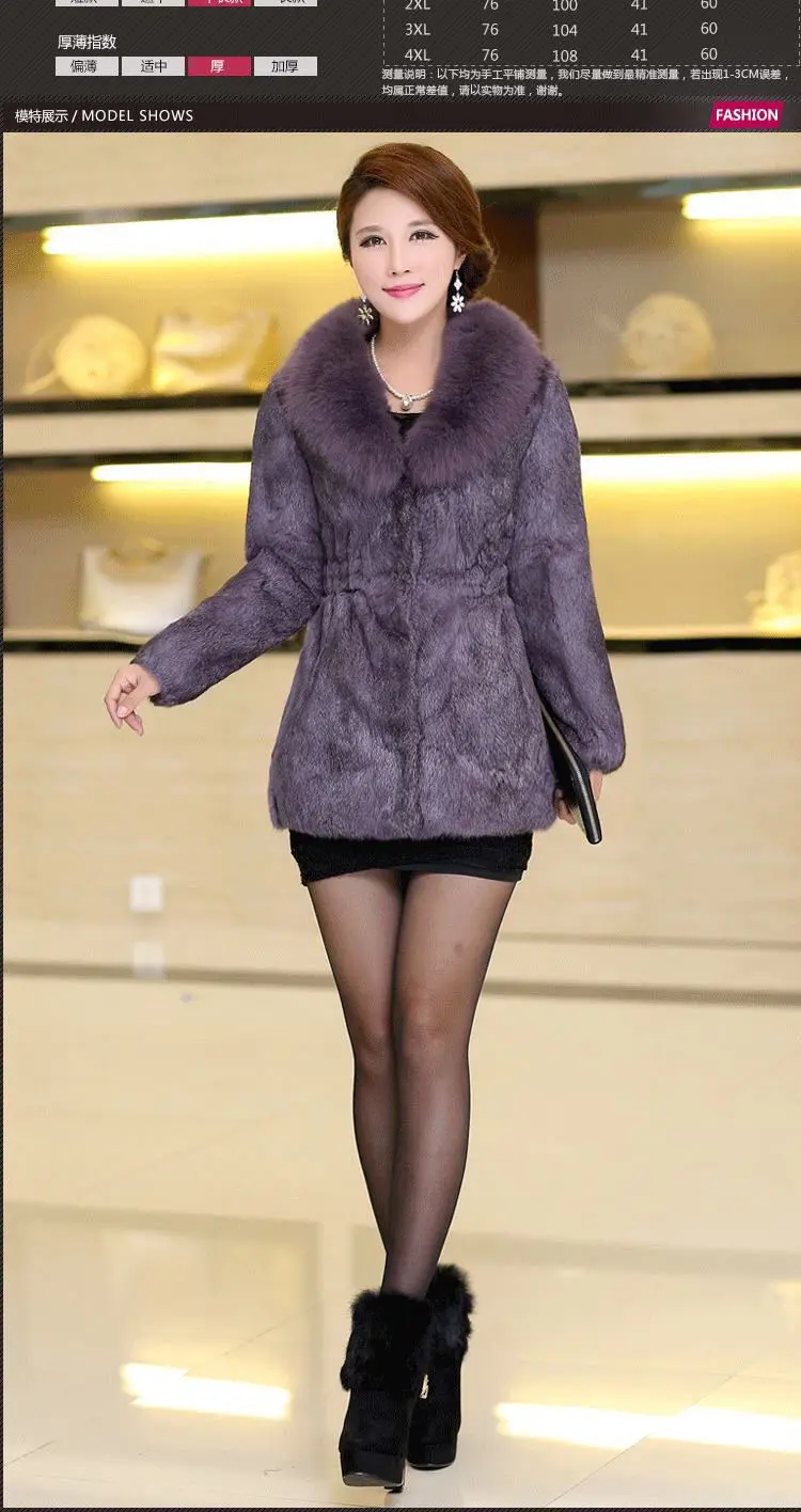 Top Quality M-6XL Oversize Jacket Chic and Elegant Women Fuax Fur Coat Very Warm Windproof Faux Mink Fur Mom V-neck Outfit