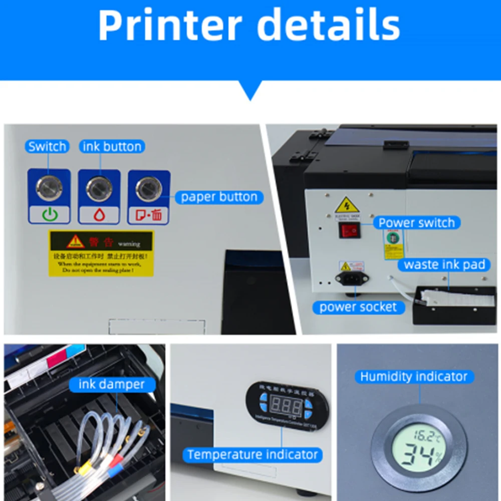 A3 DTF T-shirt Printing Machine A3 DTF Printer DTF Directly Transfer Film  Printing Printer For Jeans DTF A3 DTF Transfer Printer