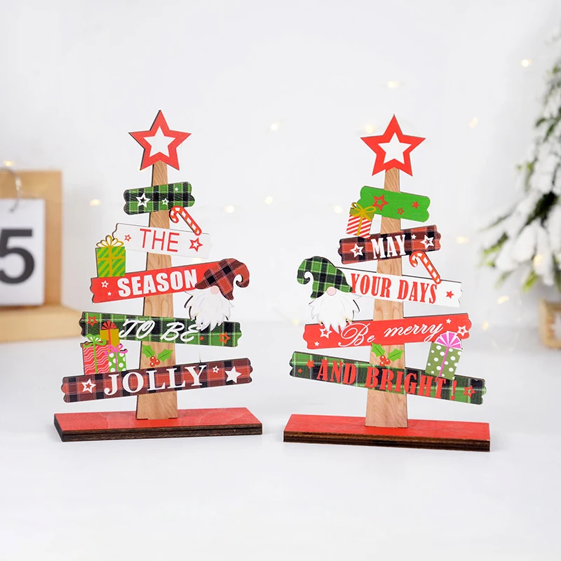 

Christmas Wooden Decoration DIY Wood Crafts Xmas Ornaments 2024 New Year Christmas Party Home Table Decoration Noel Navidad Gift