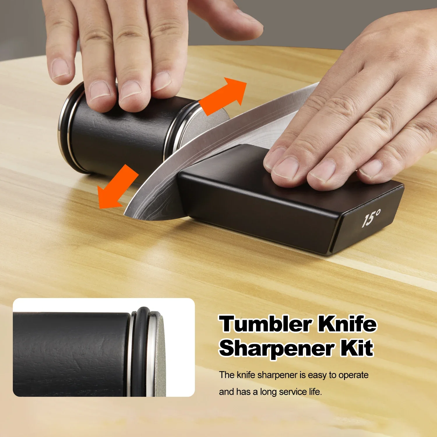 Rolling Knife Sharpener Durable Labor Saving Tool with 15 20 Degrees Angle Magnetic Diamond Sharp Kitchen Whetstone for Chefs for knife sharpener,kitchen knife sharpener,knife sharpening stone,diamond sharpening stone