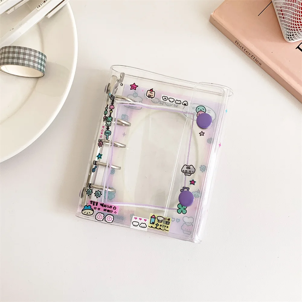 Nette M5 Cartoon Bär Lose blatt Notebook kawaii Transparent Handbuch Student Schreibwaren Mädchen Tagebuch Hausaufgaben Buch – Detail 17