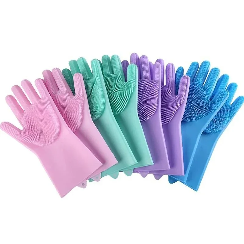 Pet Grooming & Cleaning Multi-Functional Silicone Gloves