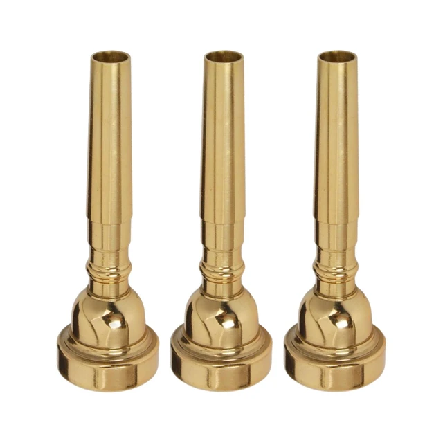 Trumpet mouthpiece size comparison chart from Perfect Wood, brass