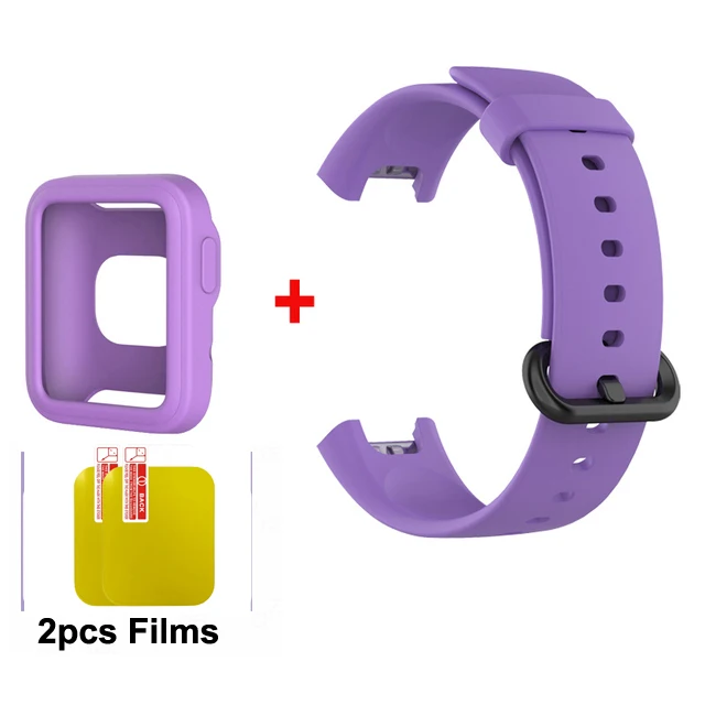 Premium Silicone Watch Band Strap with Protective Cover