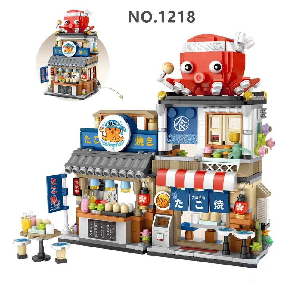 1231 1232 LOZ mini Blocks Building Bricks Toys Gift Japanese Snack