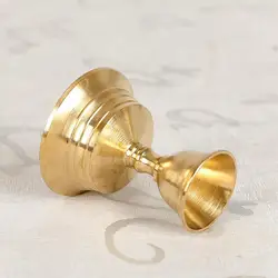 Elegant Copper Candle Holder | Butter Lamp Design | Home Decor Candlestick (1PC-7cm)