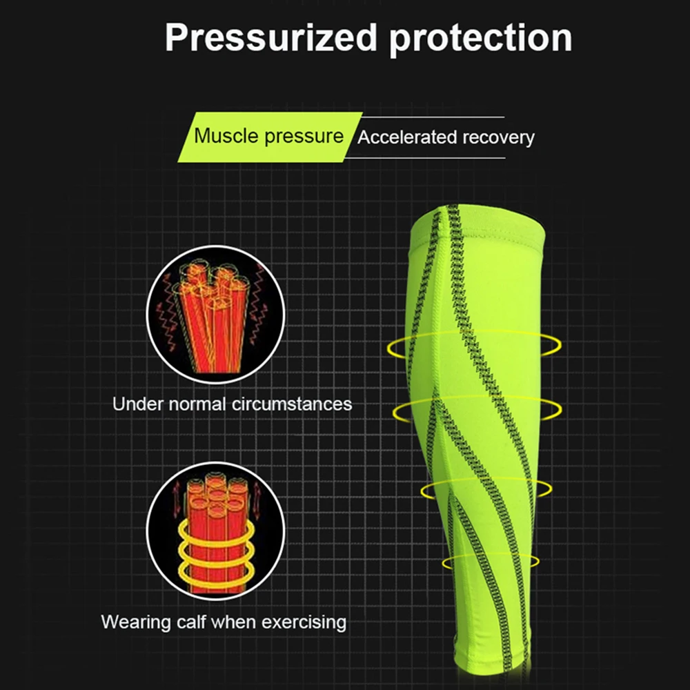 1PC Calf Compression Sleeve Strong Calf Support Graduated Pressure for Sport Running Muscle Recovery Shin Splints Varicose Veins