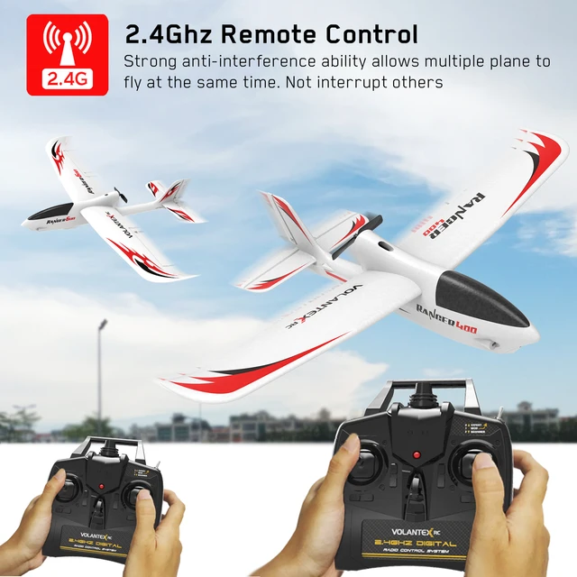 Ranger400 RC Plane 2.4GHz 3CH Glider Remote Control Airplane with Xpilot Stabilization System RTF RC Aircraft for Beginner