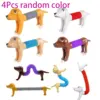 4pcs Sensory Toys for Kids, 4Pcs Pop Tubes Spring Dog, Stress Relief Pop Tubes,Birthday Presents, Toys For Children 1
