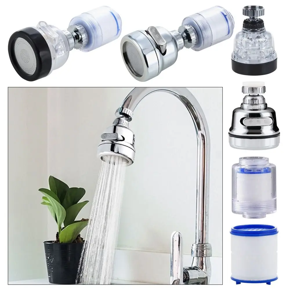 1Pcs Bubbler Dispenser Faucet Aerator Nozzle Tap Extension Connector Shower Head Water Filters Water Saving 3 Modes
