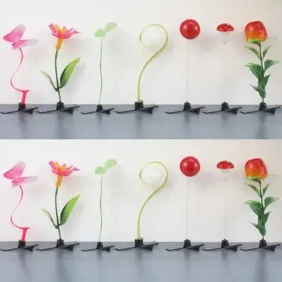 28Pcs 시뮬레이션 식물 헤어 클립 사랑스러운 창조적 인 머리핀 소녀를위한 쉬운 착용 파티 헤어 바레트 어린이 소녀 헤어핀
