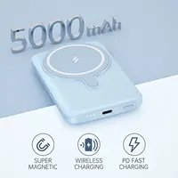 Magsafe Power Bank 5000mAh Magnetic Wireless Phone Charger External Battery 20W Fast Charging For iPhone 16 15 14 13 Power Bank 2