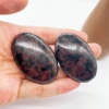 Natural Garnet Quartz Pocket Palm Crystal Stone Thumb Toy Hot Compress Crafts Healing Health Family message tool Home Decor 6