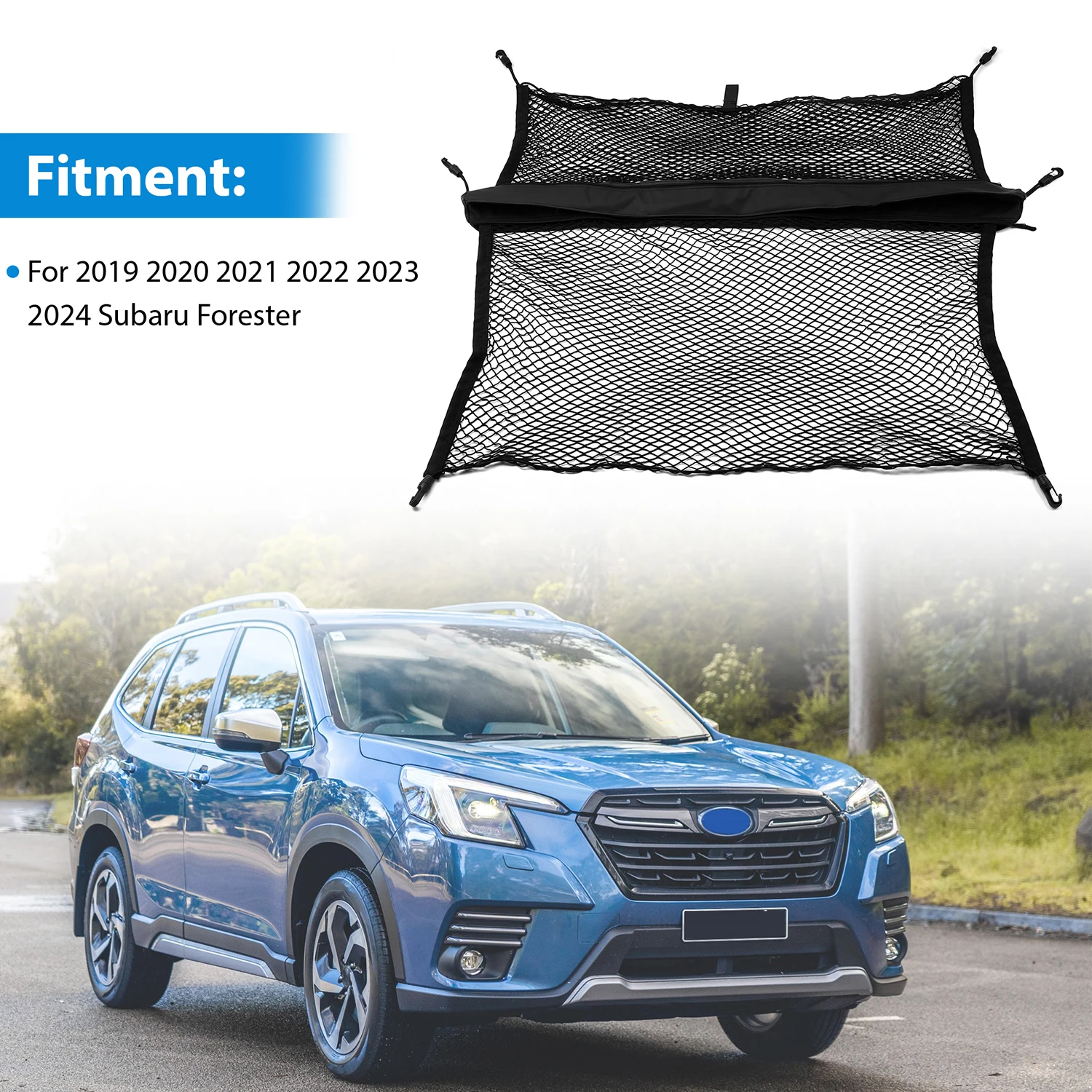 Rete Da Carico Originale Subaru Per Forester 2019-2024 E Forester Wilderness 2025 – Codice F551SSJ000, Nera, Per Vano Posteriore