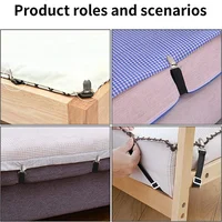 4pcs Bed Sheet Clip Elastic Straps Adjustable Clip Bed Sheet Fasteners Holder Gadgets for Home Organizer Mattress Cover Clips 5