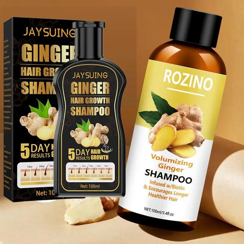 100g Ginger Shampoo For Hair Thicker Dense Hair Conditioner Control Oil Treatment Dandruff