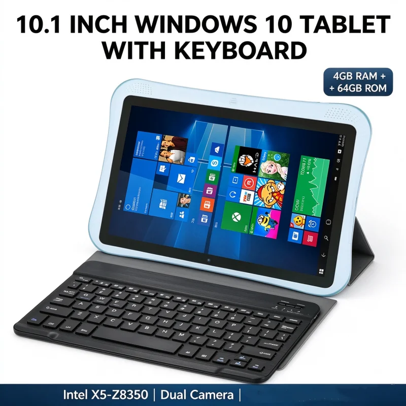 10.1 INCH 4GB DDR RAM 64GB ROM Q1 Tablet PC WINDOWS 10 X5-Z8350 CPU Quad Core Up to 1.44GHz 1280 X 800 IPS Dual Camera