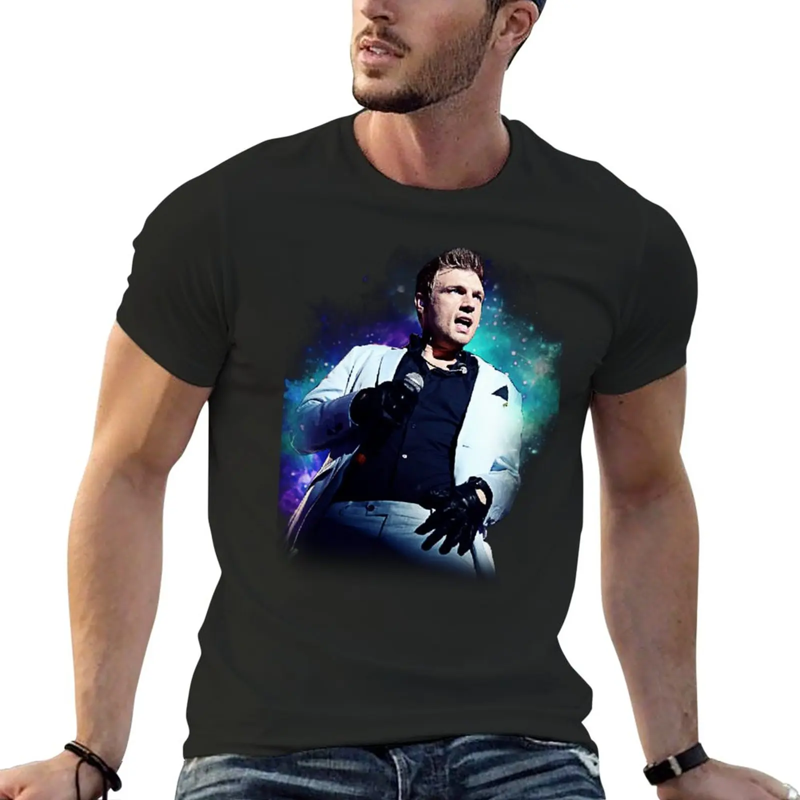 

Nick Carter Galaxy T-Shirt summer clothes quick-drying t shirt for men