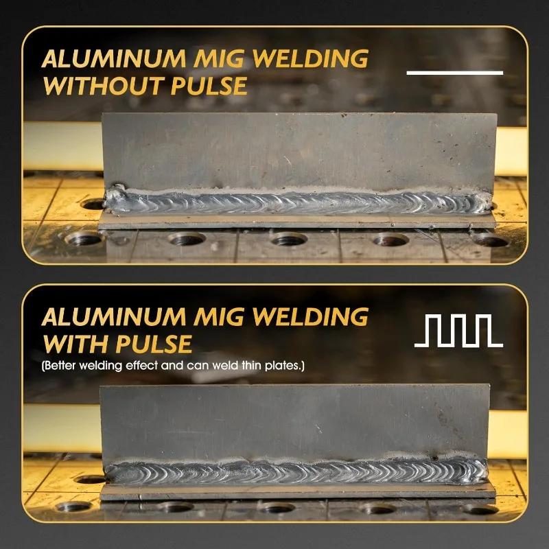 TOOLIOM Aluminum MIG Welder with Pulse 250A 110V/220V Dual Voltage 4 in 1 Multifunctional Welding Machine 2