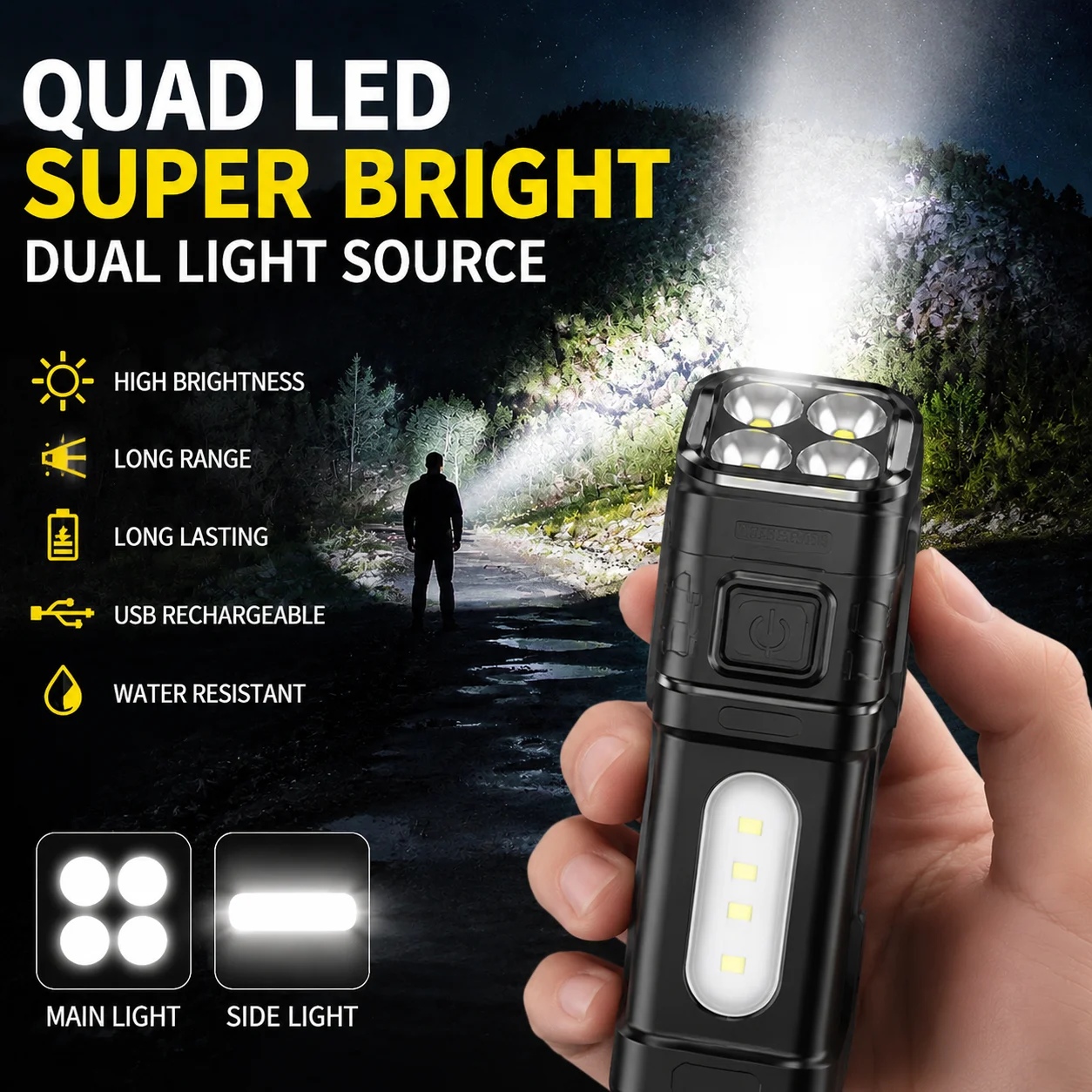  slider image of Super Bright LED Flashlight