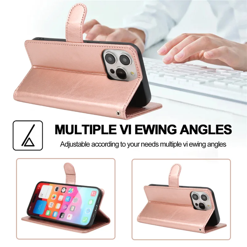Luxury Leather Flip Wallet Case with Card Slot - Premium Protective Cover