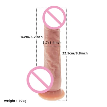 Soft Realistic Dildo Anal Plug Erotic Sexy Toys For Women Girls Suction Cup Rubber Penis Female Masturbators Dildio Adults Goods 3