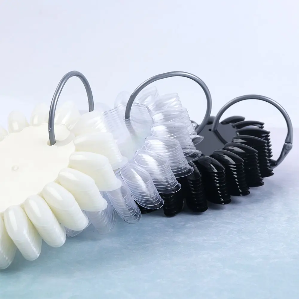 Palette With Ring False Nail Art Tips Display Wheel DIY Display Tool Nail Art Polish Color Card Nail Art Practice Display