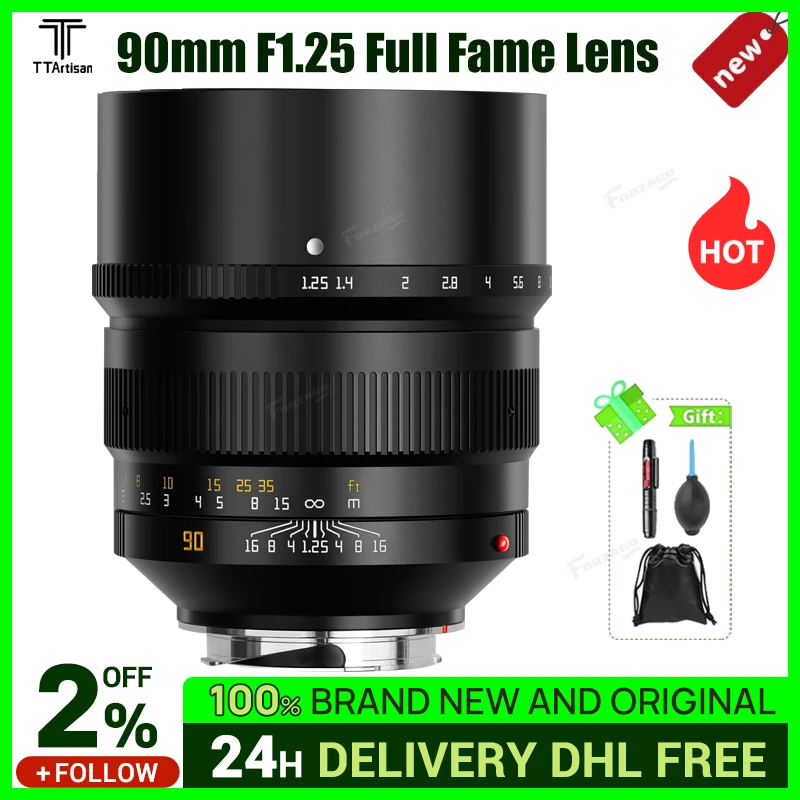 Ttartisan 90mm F1.25 Full Fame Lens For Leica Mmount Cameras Like
