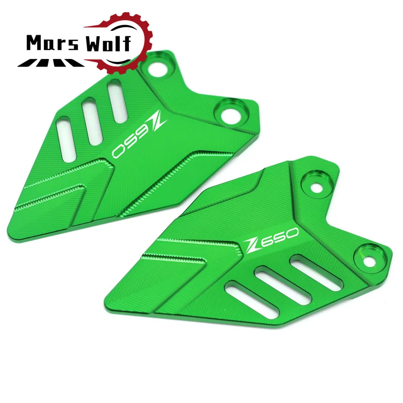 For KAWASAKI Z650 Z 650 ninja 2018 - 2020 Motorcycle FootPeg Footrest Rear Set Heel Plate Guard Protector Foot Pedal Accessories